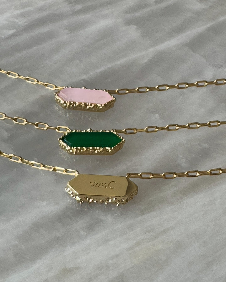 Andalus Necklace Light Pink 18K gold plated