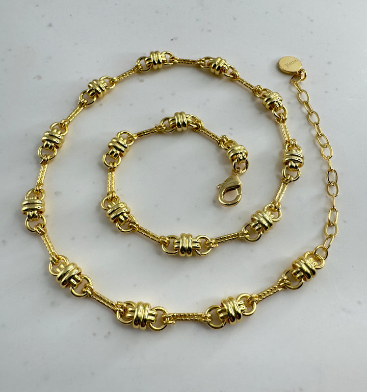 Chunky bohemian chain 18K gold plated