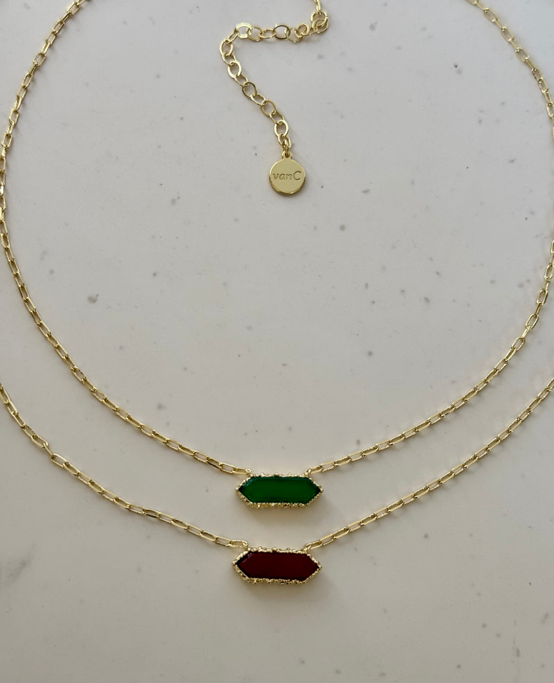 Andalus Necklace Red 18K gold plated