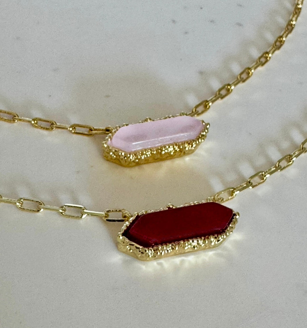 Andalus Necklace Red 18K gold plated